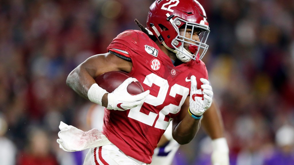 WATCH: Najee Harris can’t be brought down on 42-yard TD run