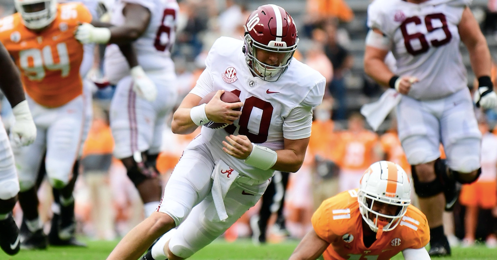 So Far, Not Much Adversity For Alabama Quarterback Mac Jones Alabama quarterback Mac Jones is in Heisman Trophy conversation  OCTOBER 26, 2020 • 247SPORTS.COM