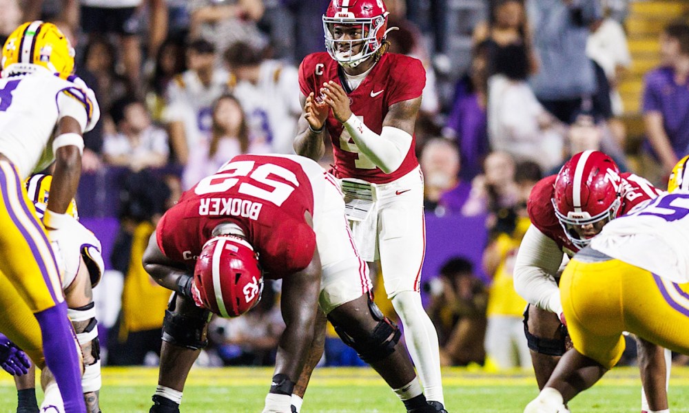 Why Jalen Milroe was apologizing to Alabama wide receivers during LSU game