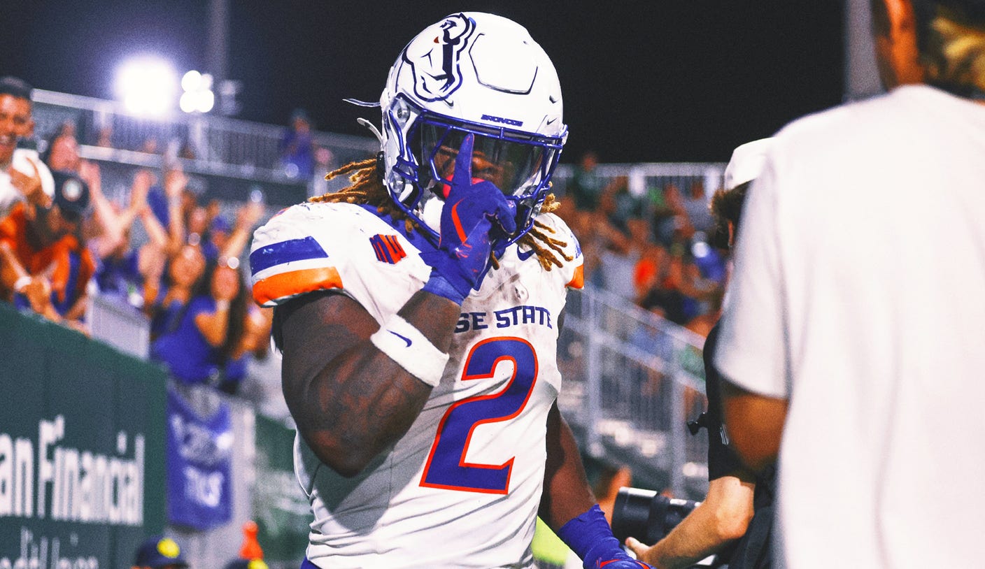 Boise State's Ashton Jeanty now tied for highest-rated player in 'College Football 25'
     Ashton Jeanty's new rating puts him atop "College Football 25." Ohio State's Jeremiah Smith, Penn State's Drew Allar and others also move up…  2 DAYS AGO