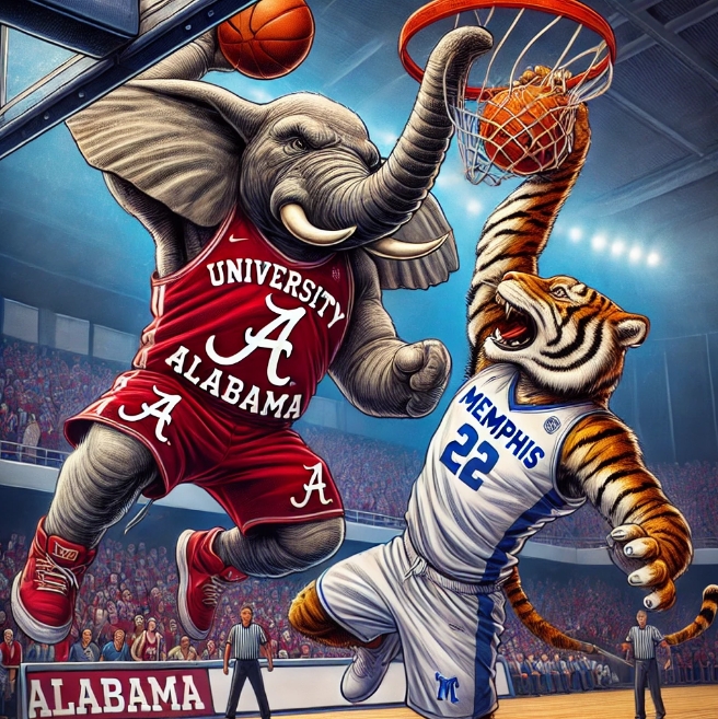 Alabama secures pre-season hoops win over Memphis 96-88 in Rocket City Classic