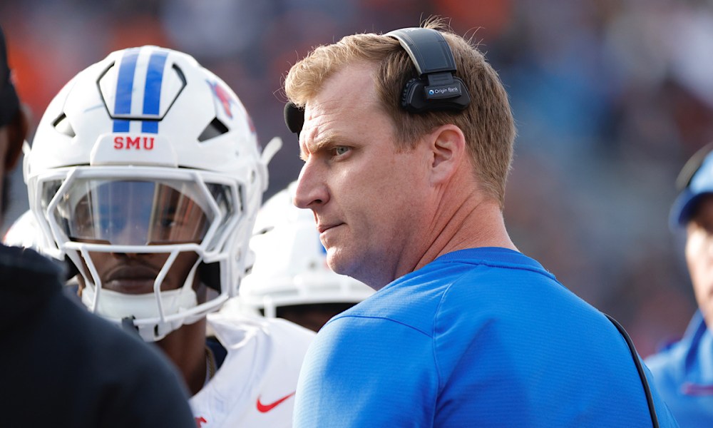 SMU head coach gives thoughts on Mustangs potentially missing playoff in favor of Alabama