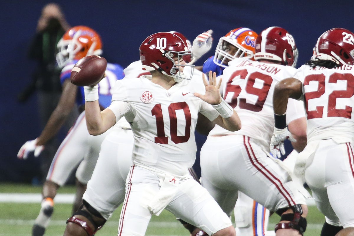 Alabama's next chapter against Notre Dame comes with a new twist in the Playoff The No. 1 Crimson Tide bring an evolved style of play to the Playoff semifinal vs. No. 4 Notre Dame in Texas, rather than at the Rose Bowl.  DECEMBER 21, 2020 • THEATHLETIC.COM