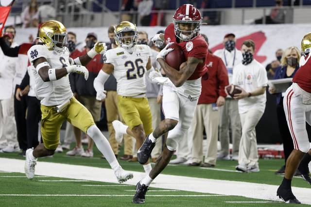 Alabama’s DeVonta Smith could set new standard for Heisman receivers DeVonta Smith would be a Heisman Trophy winner unlike any other. The Alabama star receiver is considered the favorite to win the award Tuesd…  JANUARY 5, 2021 • TRIBLIVE.COM