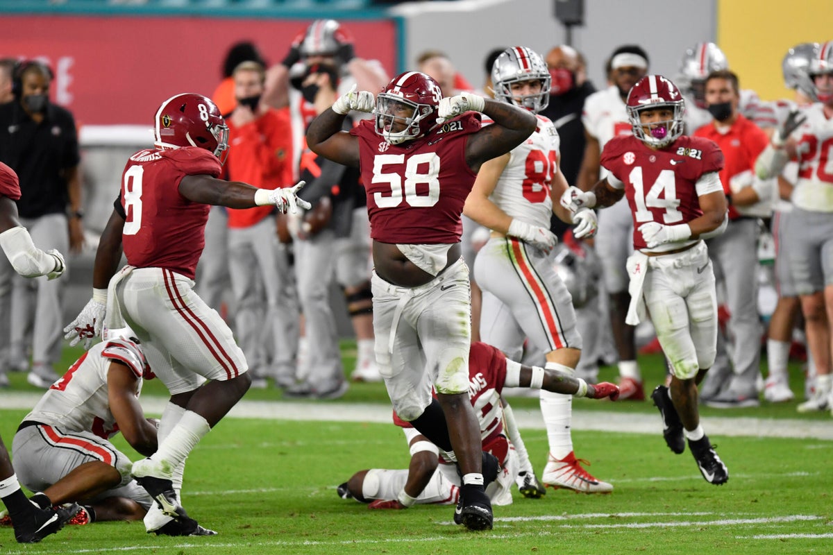 Alabama DL Christian Barmore mocked to the Raiders: Analyzing the fit Christian Barmore is Dane Brugler’s top-ranked interior defensive linemen and would fill the role of tackle in a 4-3 base for the Raiders.  FEBRUARY 11, 2021 • THEATHLETIC.COM