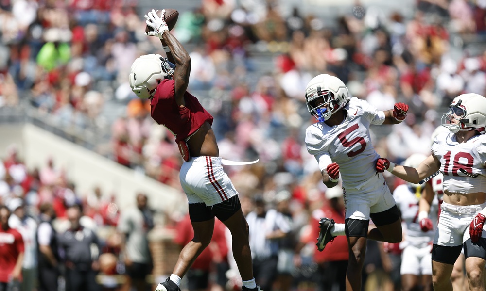 Grubb says ‘hungry’ Alabama WR made ‘strong’ touchdown catch in Tuesday’s practice