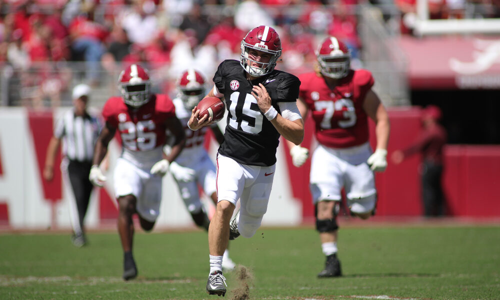 How Kalen DeBoer wants Ty Simpson to use his ‘athleticism’ at quarterback